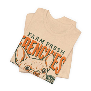 Farm Fresh Frenchies T-Shirt — Vintage French Bulldog Fall Tee