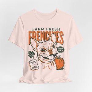 Farm Fresh Frenchies T-Shirt — Vintage French Bulldog Fall Tee