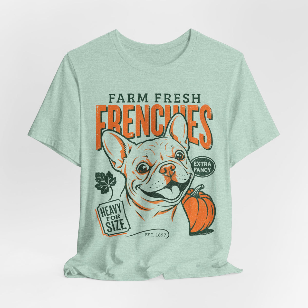 Farm Fresh Frenchies T-Shirt — Vintage French Bulldog Fall Tee