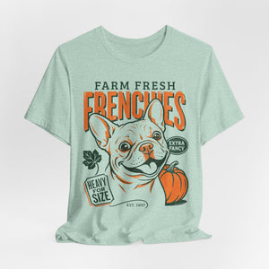Farm Fresh Frenchies T-Shirt — Vintage French Bulldog Fall Tee
