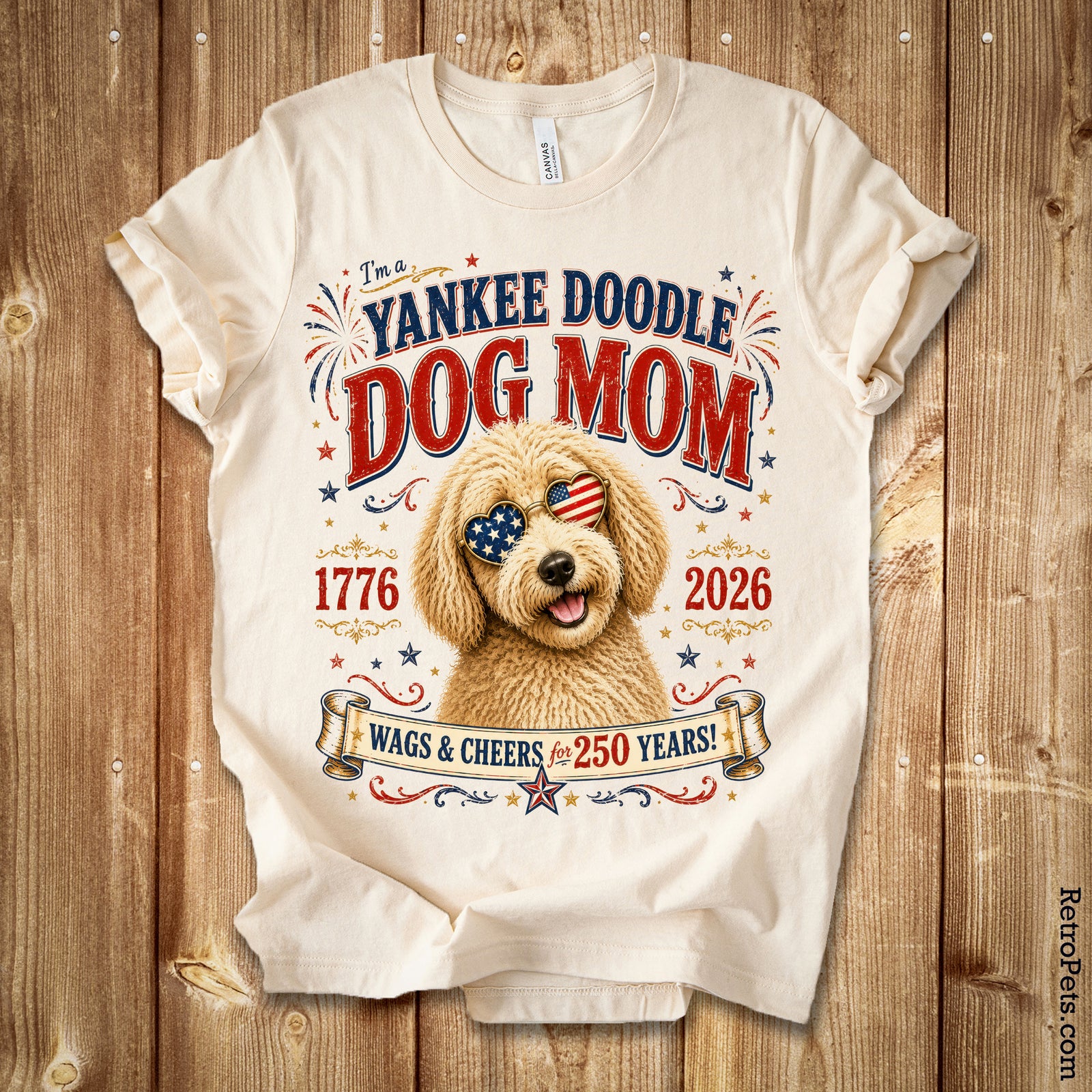 Yankee Doodle Dog Mom™ – Patriotic Doodle Mom Shirt
