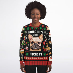 FRENCH BULLDOG "UGLY CHRISTMAS SWEATSHIRT" UNISEX | FREE SHIPPING FOR USA!