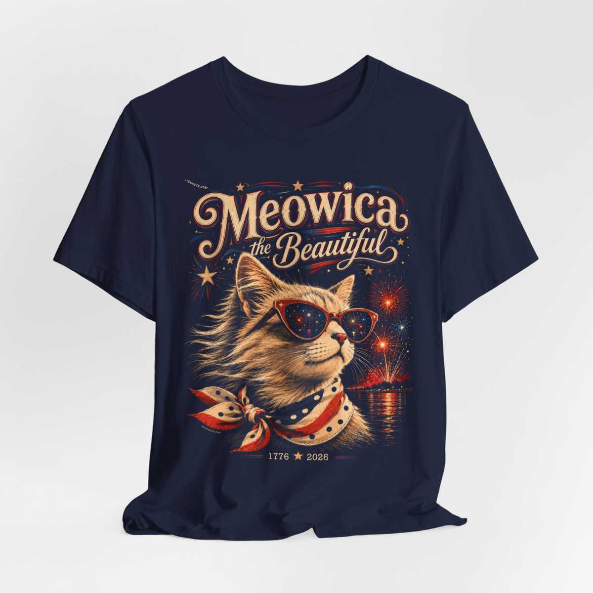 Meowica the Beautiful | Patriotic Cat T-Shirt
