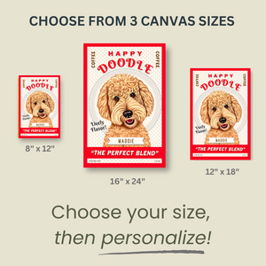 Goldendoodle Canvas Personalized with YOUR Dog's Name!