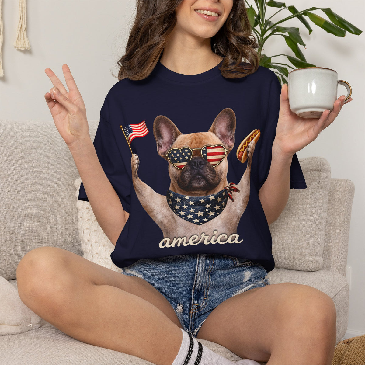 French Bulldog America Comfort Colors® T-Shirt