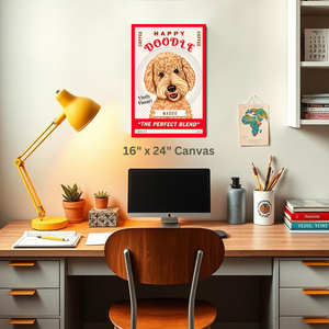 Goldendoodle Canvas Personalized with YOUR Dog's Name!