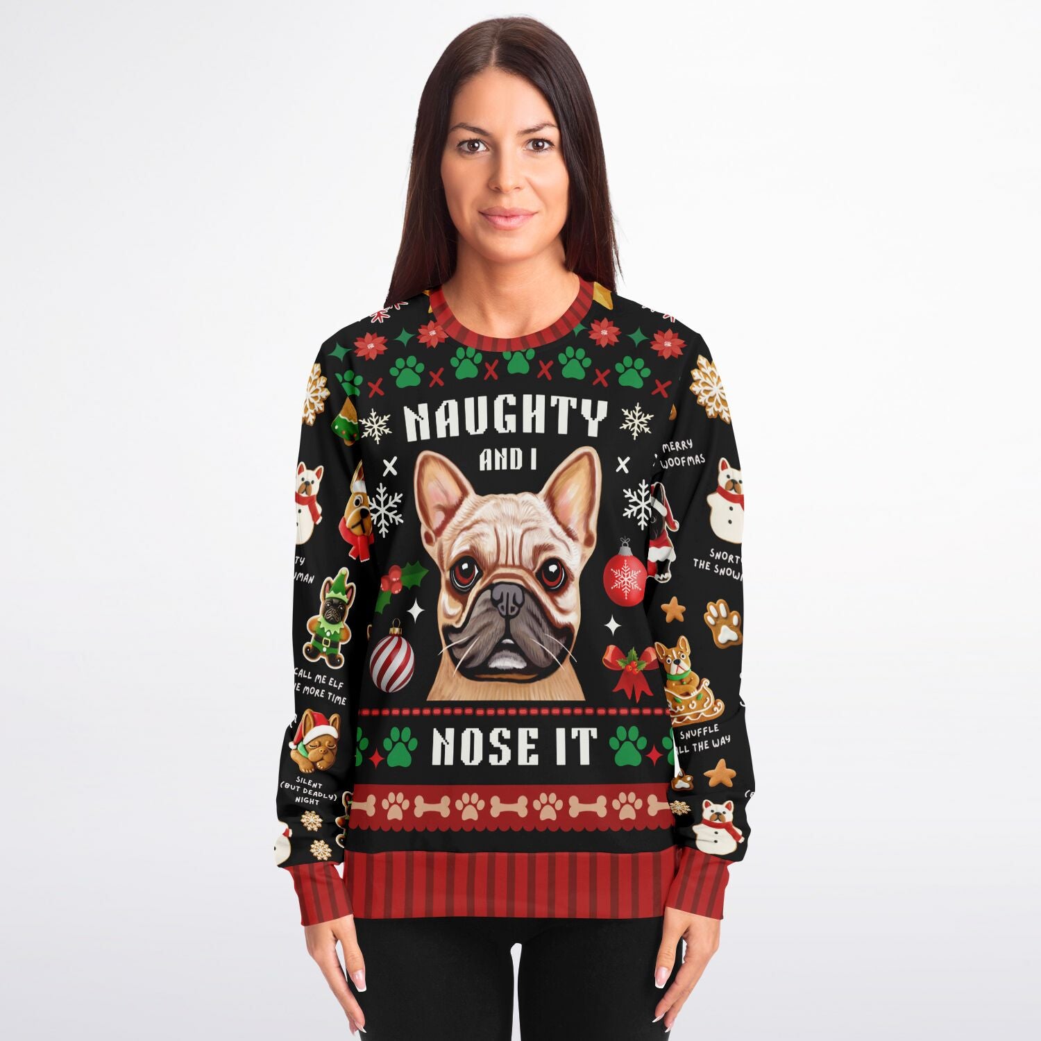 French Bulldog "Ugly Christmas Sweatshirt" Unisex | Retro Pets