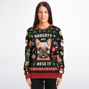 FRENCH BULLDOG "UGLY CHRISTMAS SWEATSHIRT" UNISEX | FREE SHIPPING FOR USA!