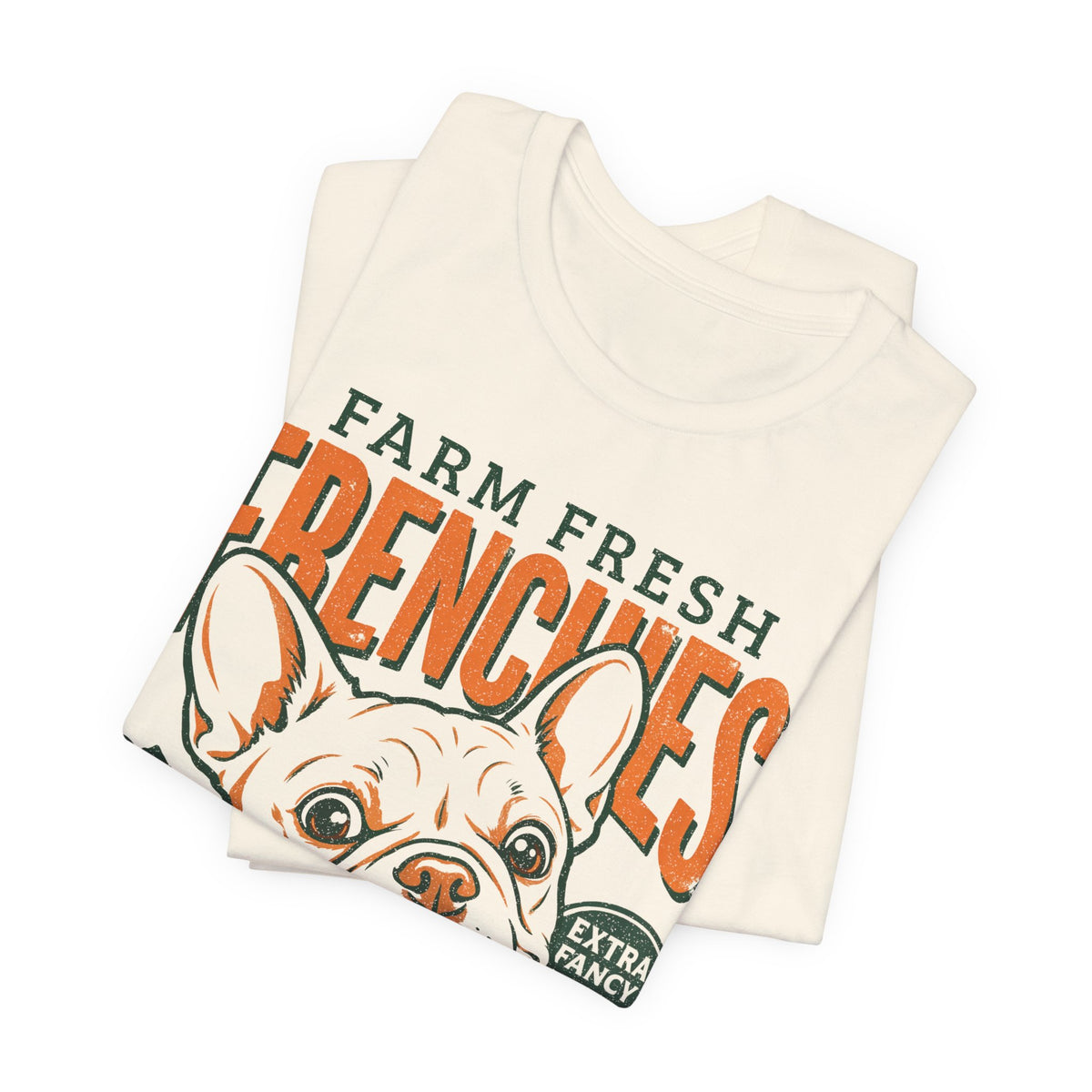 Farm Fresh Frenchies T-Shirt — Vintage French Bulldog Fall Tee