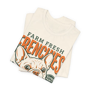 Farm Fresh Frenchies T-Shirt — Vintage French Bulldog Fall Tee