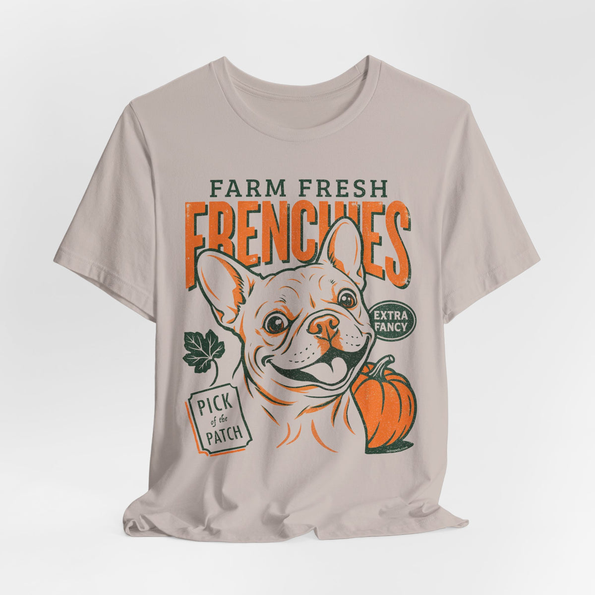 Farm Fresh Frenchies T-Shirt — Vintage French Bulldog Fall Tee