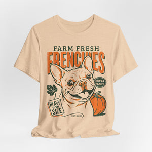 Farm Fresh Frenchies T-Shirt — Vintage French Bulldog Fall Tee