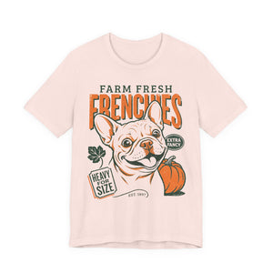 Farm Fresh Frenchies T-Shirt — Vintage French Bulldog Fall Tee