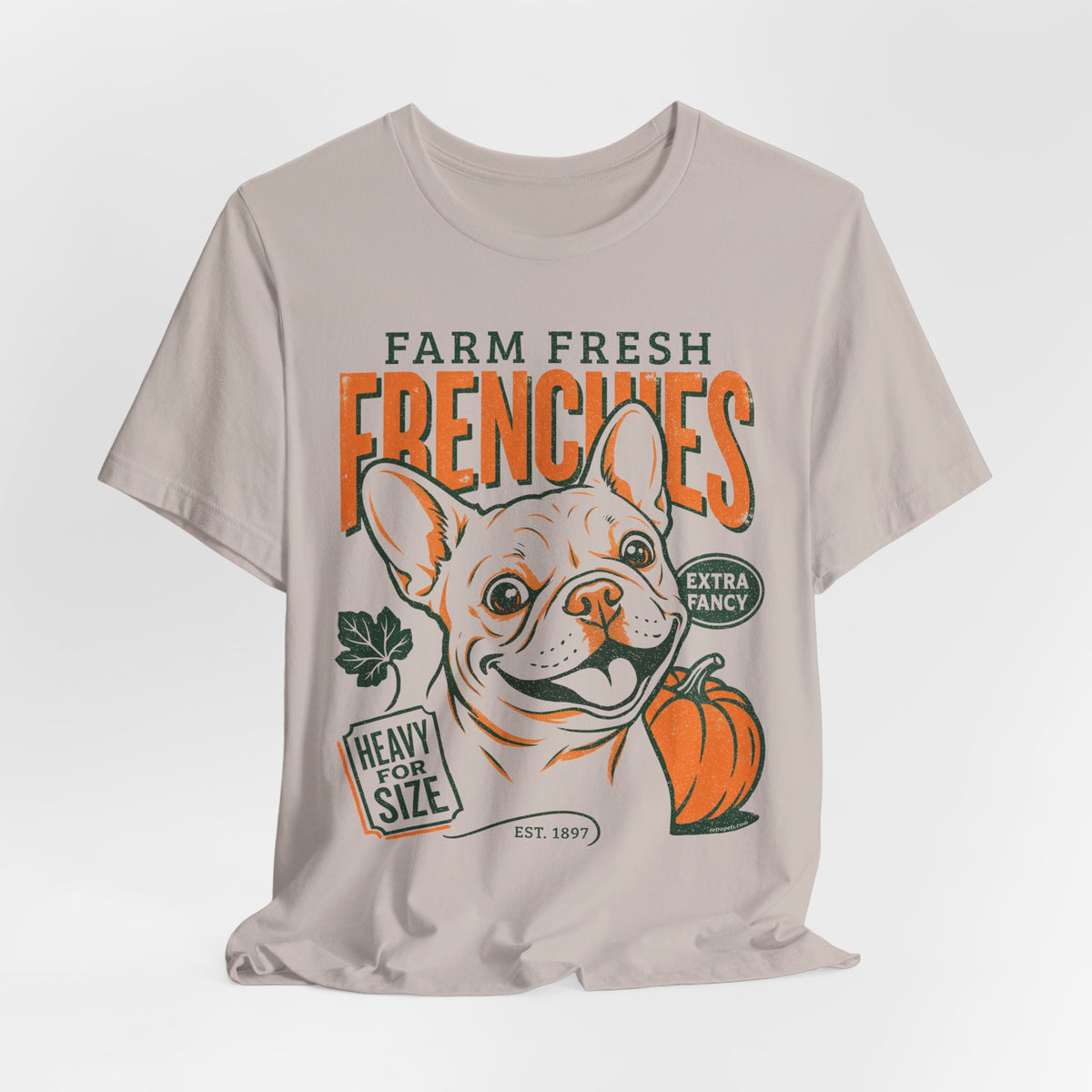 Farm Fresh Frenchies T-Shirt — Vintage French Bulldog Fall Tee