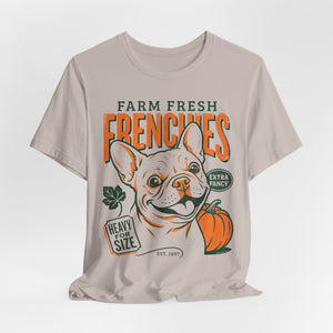 Farm Fresh Frenchies T-Shirt — Vintage French Bulldog Fall Tee