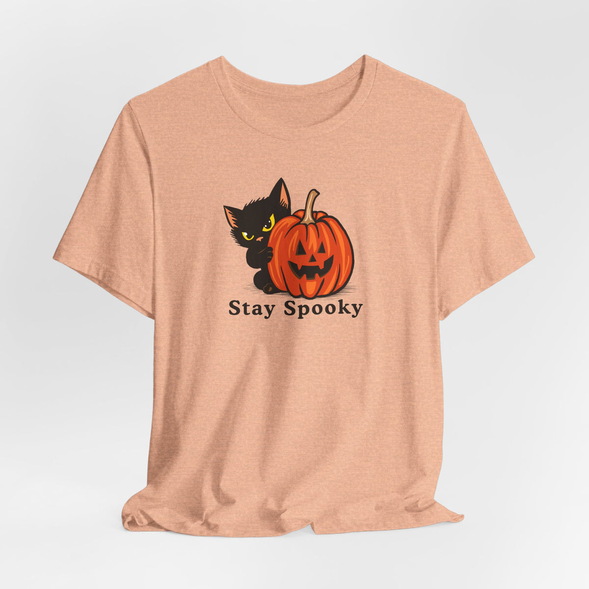 Stay Spooky Halloween cat t-shirt, another color option