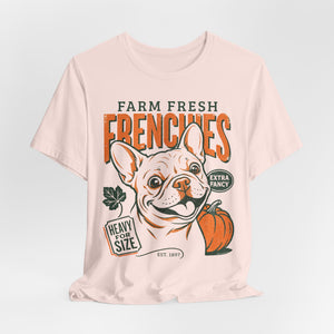 Farm Fresh Frenchies T-Shirt — Vintage French Bulldog Fall Tee