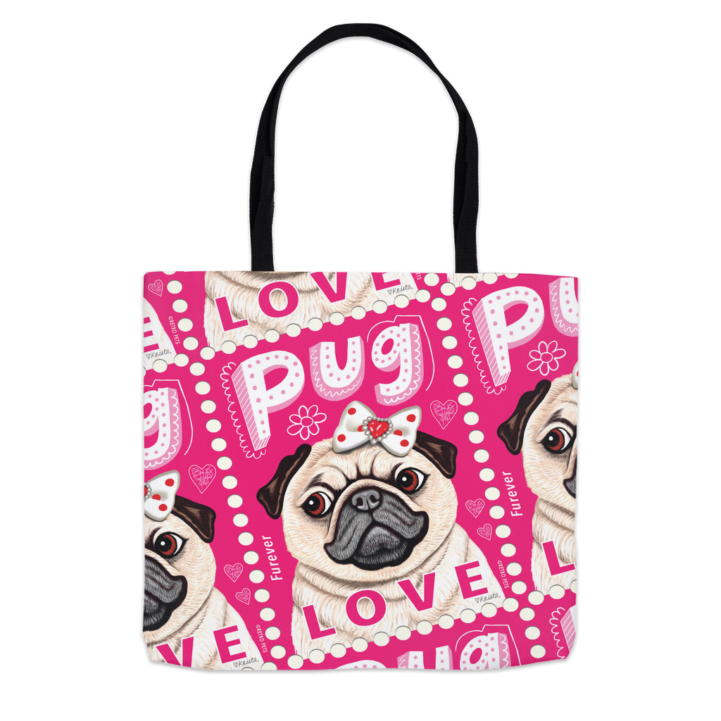 Pug LOVE Stamp Tote Bag | Pug Lover Gift | FREE SHIPPING!