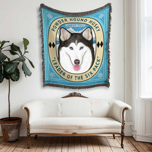 Siberian Husky Woven Heirloom Blanket | Great Husky Lover Gift | FREE SHIPPING!