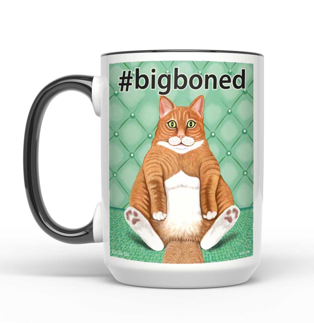 BIG-BONED CAT| 15oz Accent Mug | FREE SHIPPING!