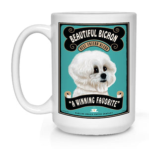 Bichon Frise Art "Beautiful Bichon" 15 oz. Coffee Mug