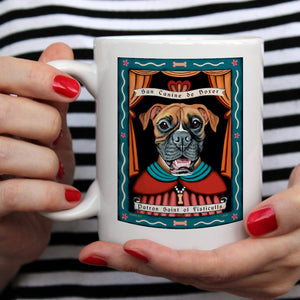 Boxer Art "Saint of Fisticuffs" 15 oz. Coffee Mug