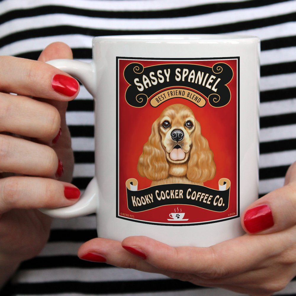 Cocker Spaniel Art "Sassy Spaniel" 15 oz. Coffee Mug