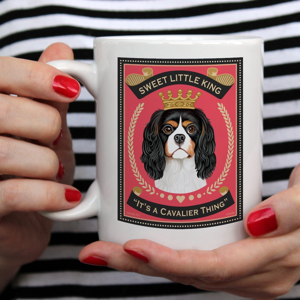 Cavalier King Charles Art "Sweet Little King" 15 oz. Coffee Mug