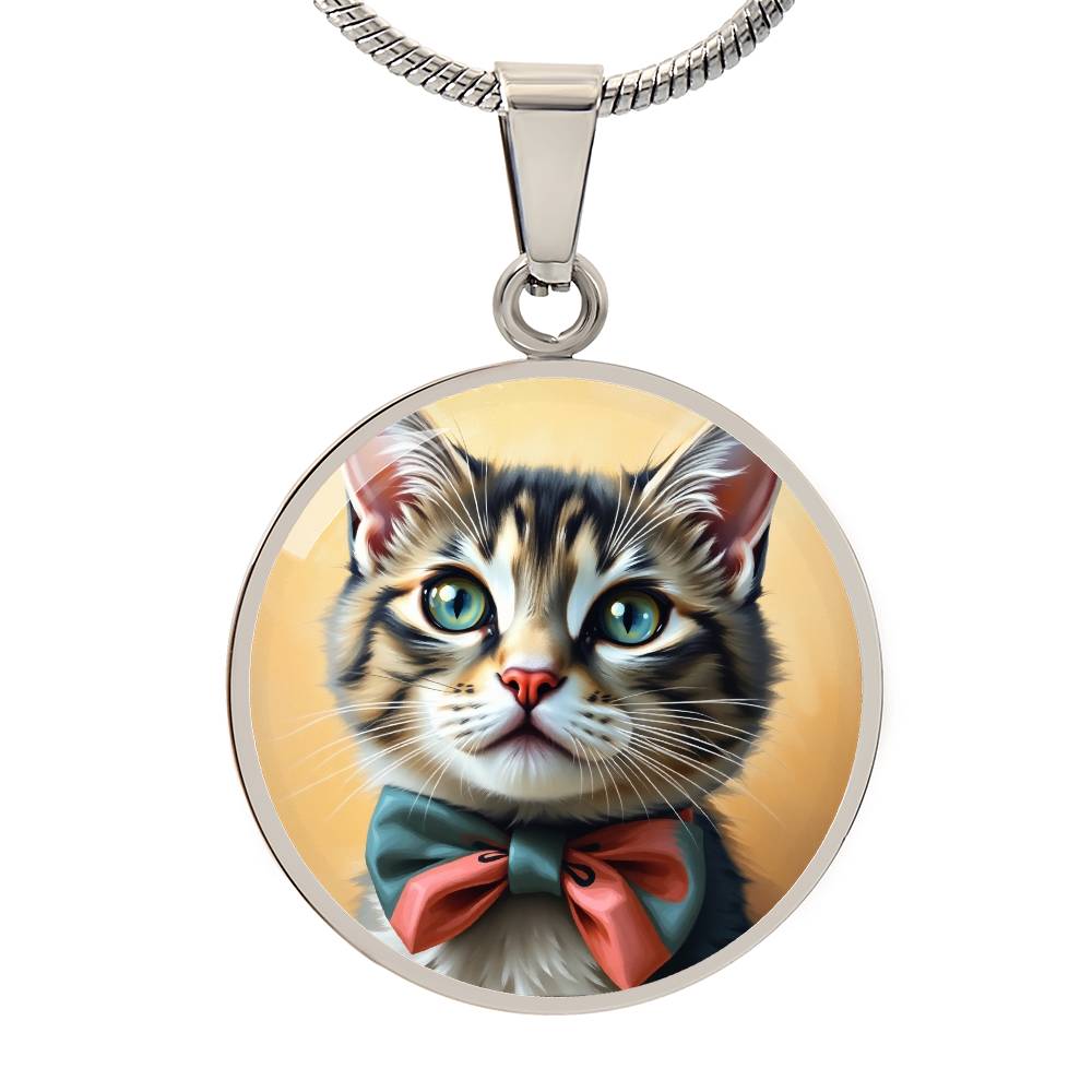 "OH, PLEASE" KITTY NECKLACE | GRAPHIC CAT NECKLACE | CAT LOVER GIFT