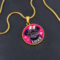 Pug Love Luxury Necklace | Black Pug | Perfect Pug Lover Gift!