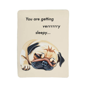 Pug Sherpa Baby Blanket | Very Sleepy... | Great Baby Gift | FREE SHIPPING!