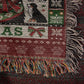 Bernese Mountain Dog "MERRY WOOFMAS" Christmas Blanket | Made in the USA!