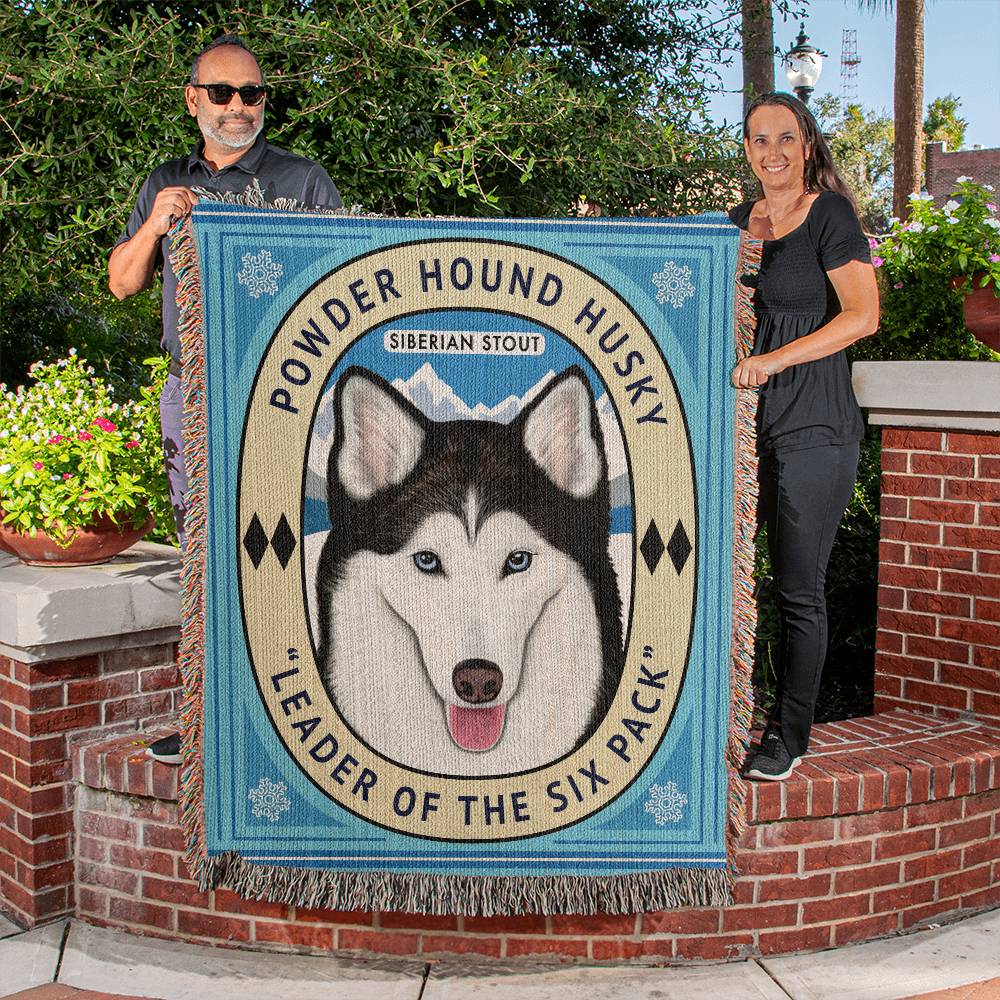 Siberian Husky Woven Heirloom Blanket | Great Husky Lover Gift | FREE SHIPPING FOR USA!