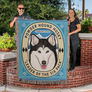 Siberian Husky Woven Heirloom Blanket | Great Husky Lover Gift | FREE SHIPPING!