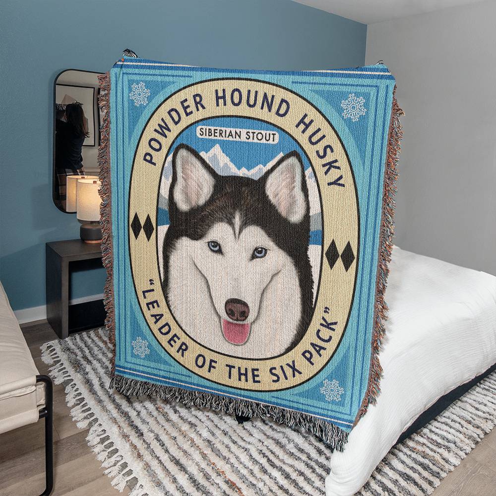 Siberian Husky Woven Heirloom Blanket | Great Husky Lover Gift | FREE SHIPPING FOR USA!