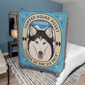 Siberian Husky Woven Heirloom Blanket | Great Husky Lover Gift | FREE SHIPPING!