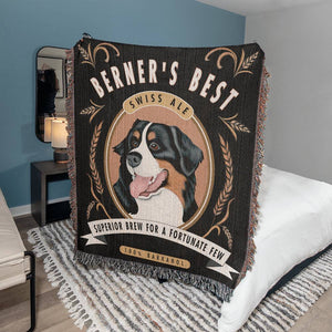 Bernese Mountain Dog Woven Heirloom Blanket | Bernese Lover Gift | Free Shipping!