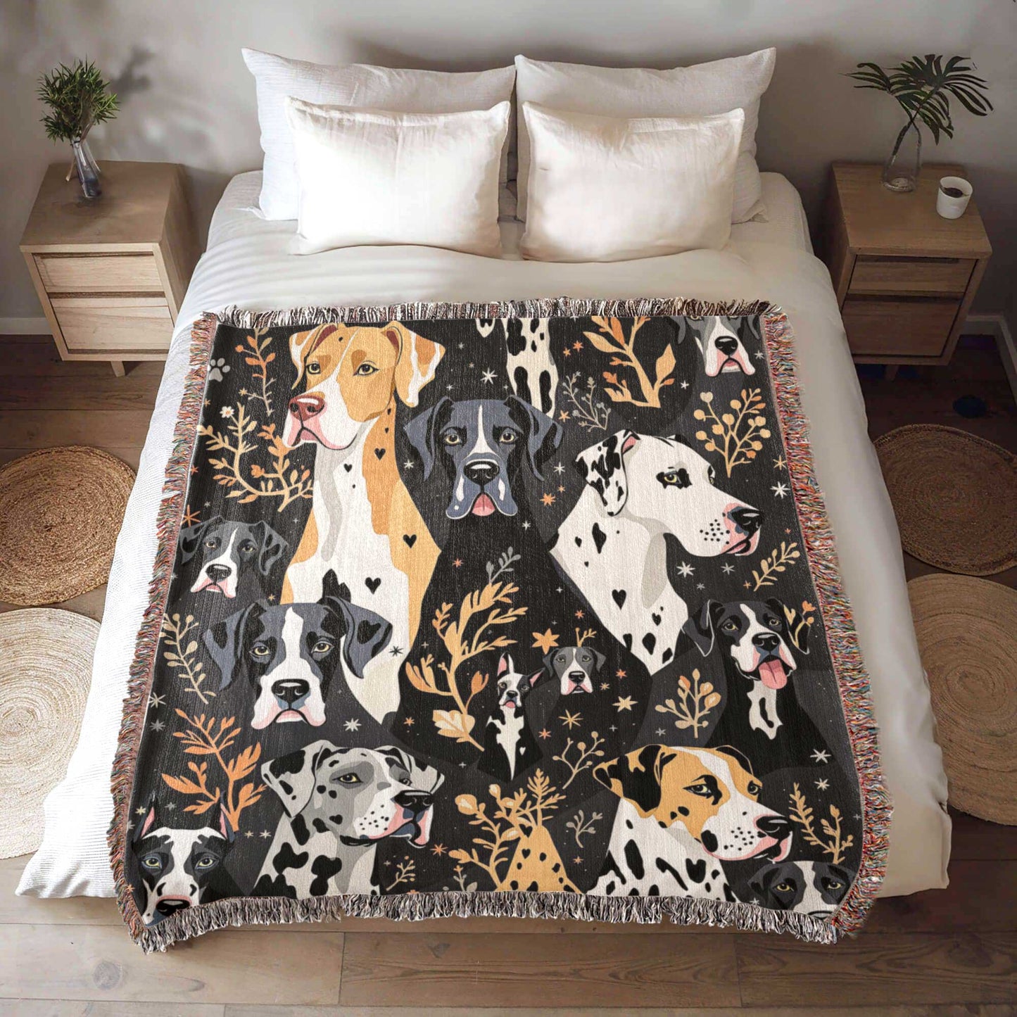 GREAT DANE HEIRLOOM WOVEN BLANKET | GREAT DANE LOVER GIFT