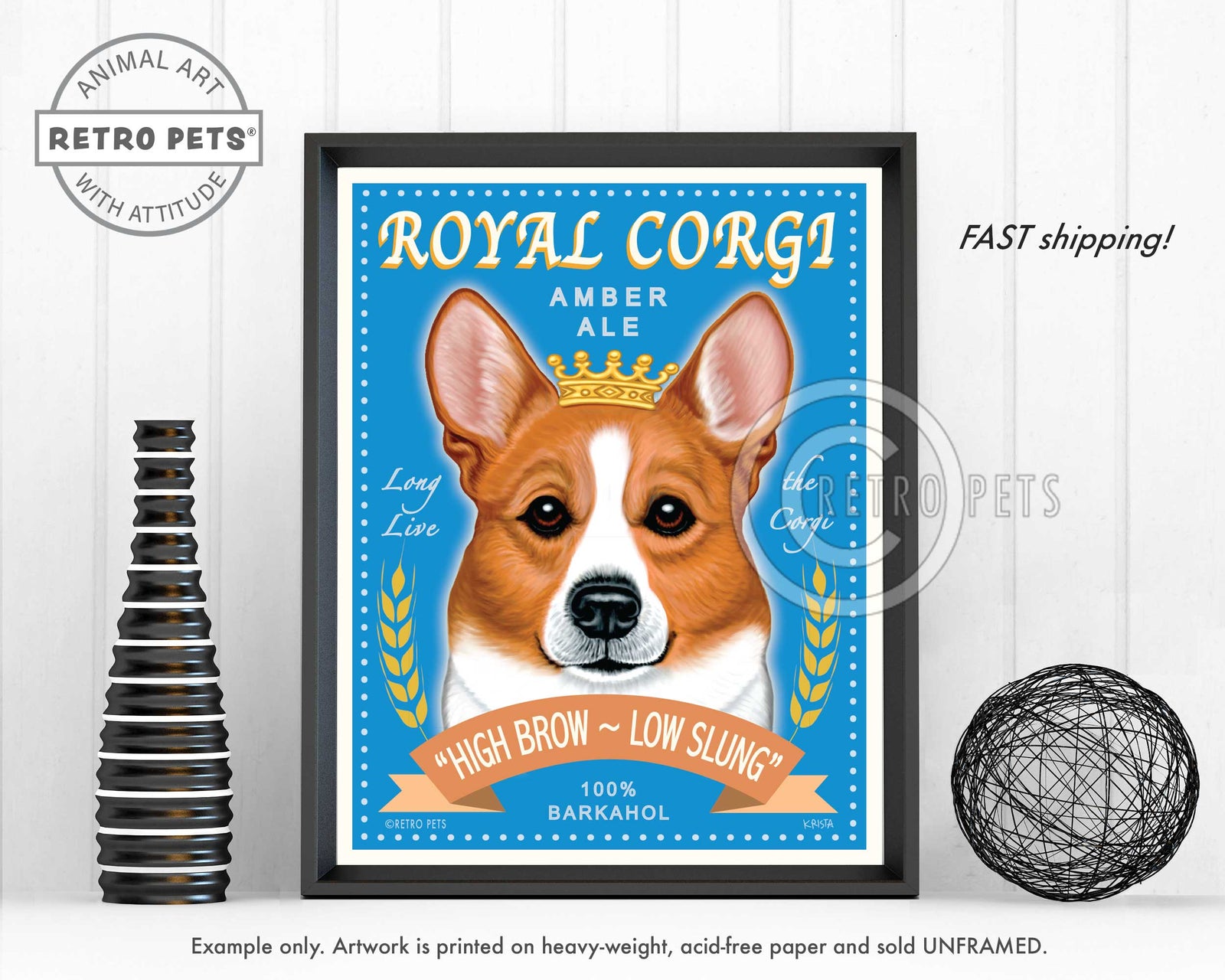 Corgi Wall Art
