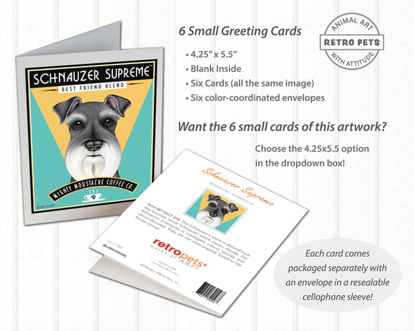 Schnauzer Art "Schnauzer Supreme" Art Print by Krista Brooks