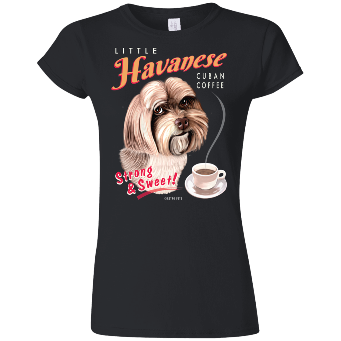 Little Havanese "Cuban Coffee" Soft-style Ladies' T-Shirt