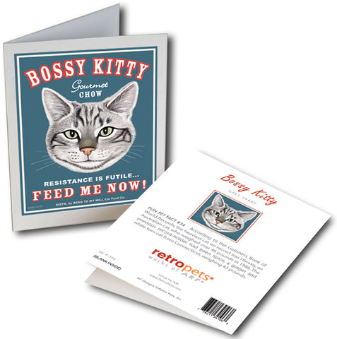Bossy Kitty Print Cards | Cat Art Prints | Retro Pets Art