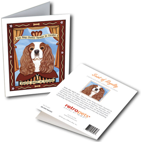 Cavalier King Charles Spaniel Christmas Cards | Retro Pets Art