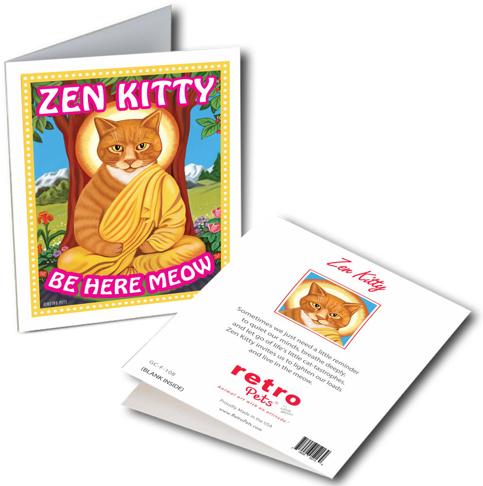 Zen Kitty Greeting Cards