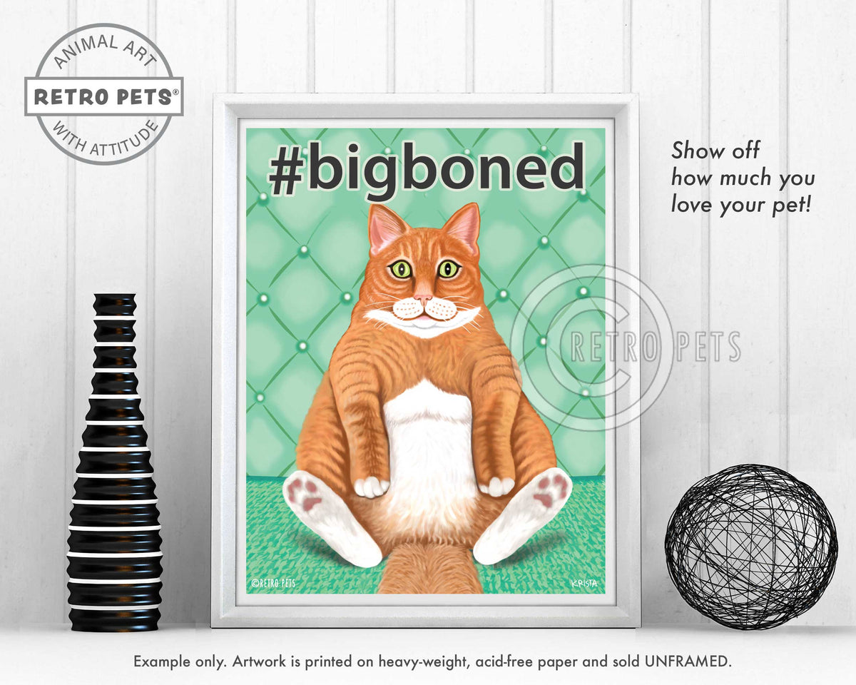 Bigboned Krista Brooks | Bigboned  Art Prints | Retro Pets Art