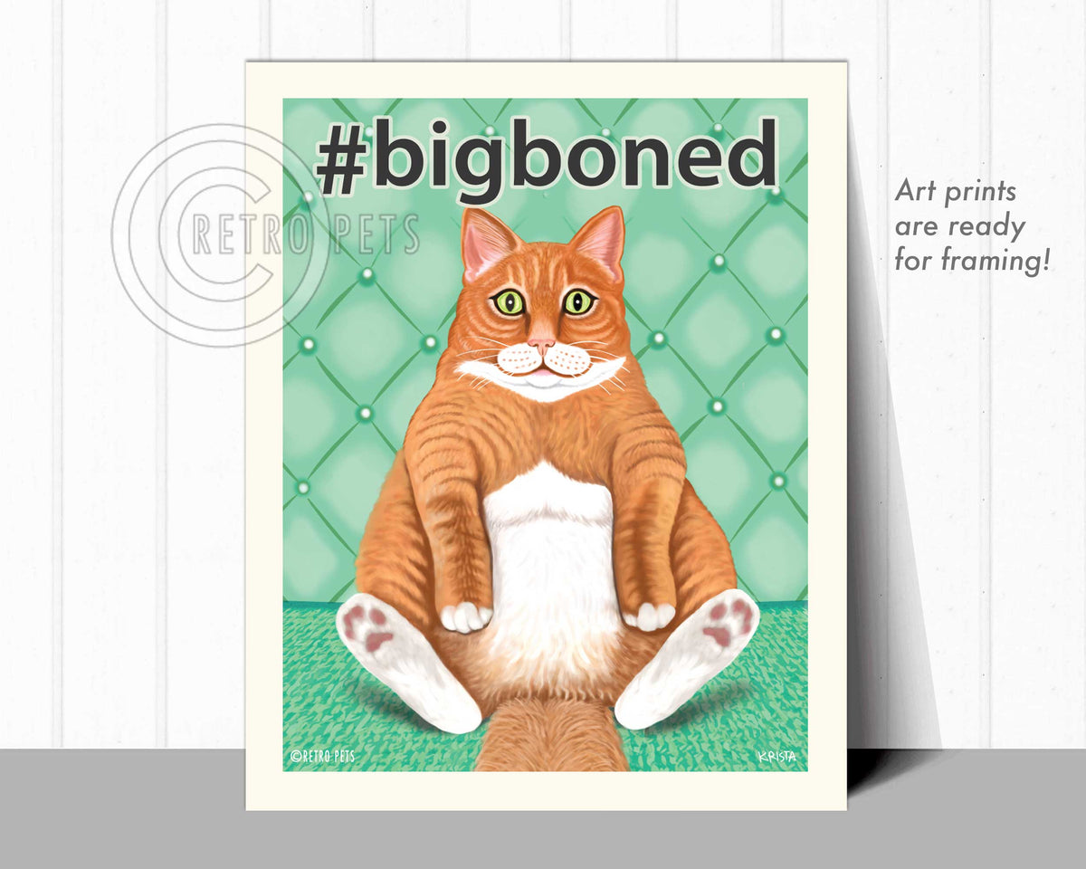Bigboned Krista Brooks | Bigboned  Art Prints | Retro Pets Art
