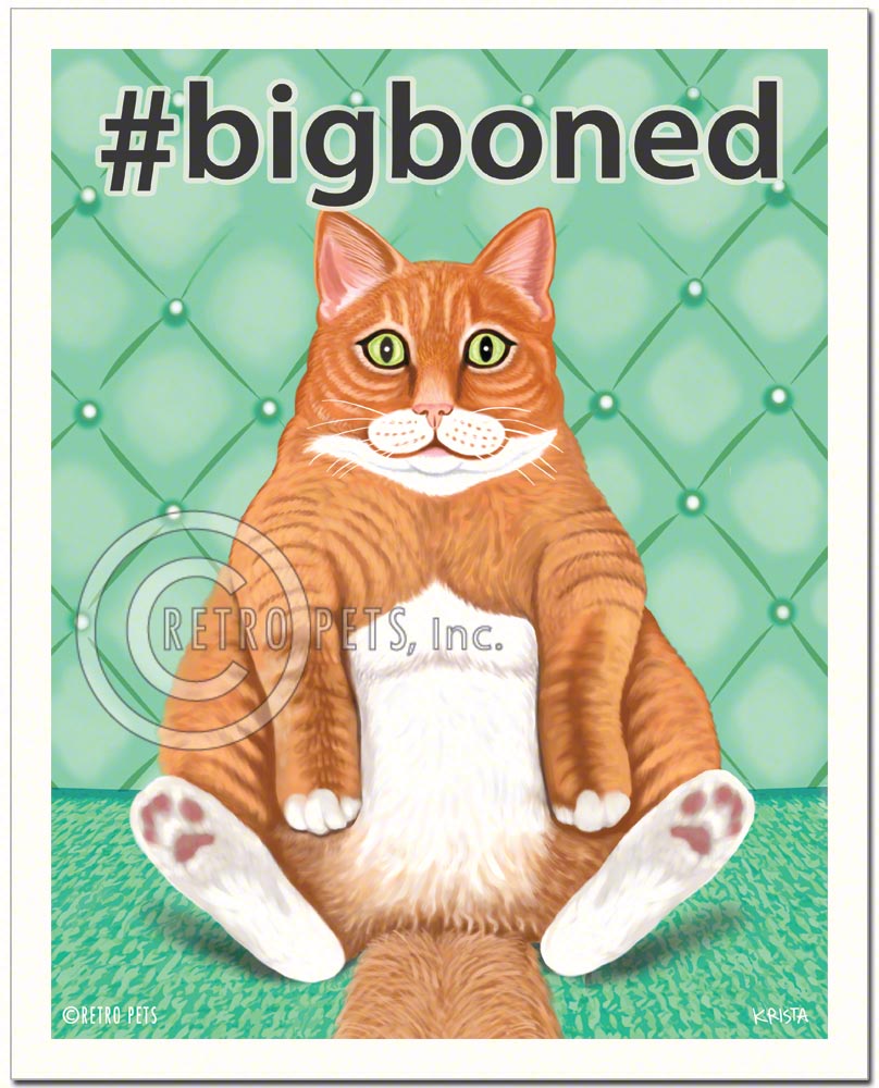 Bigboned Krista Brooks | Bigboned  Art Prints | Retro Pets Art