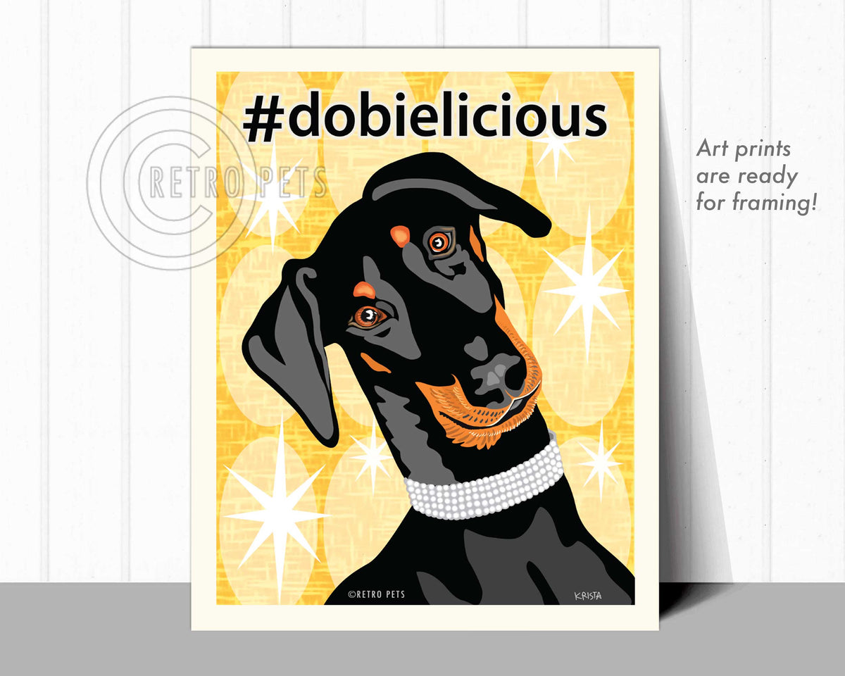 Doberman Pinscher Print Art