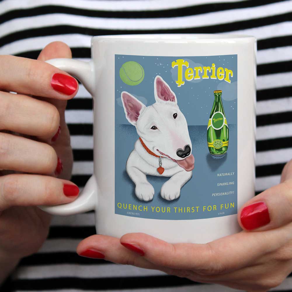 Bull terrier coffee mug best sale