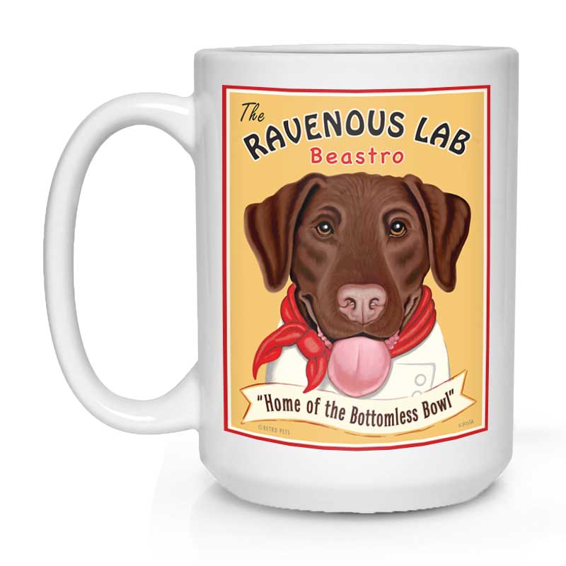 Chocolate lab mug best sale